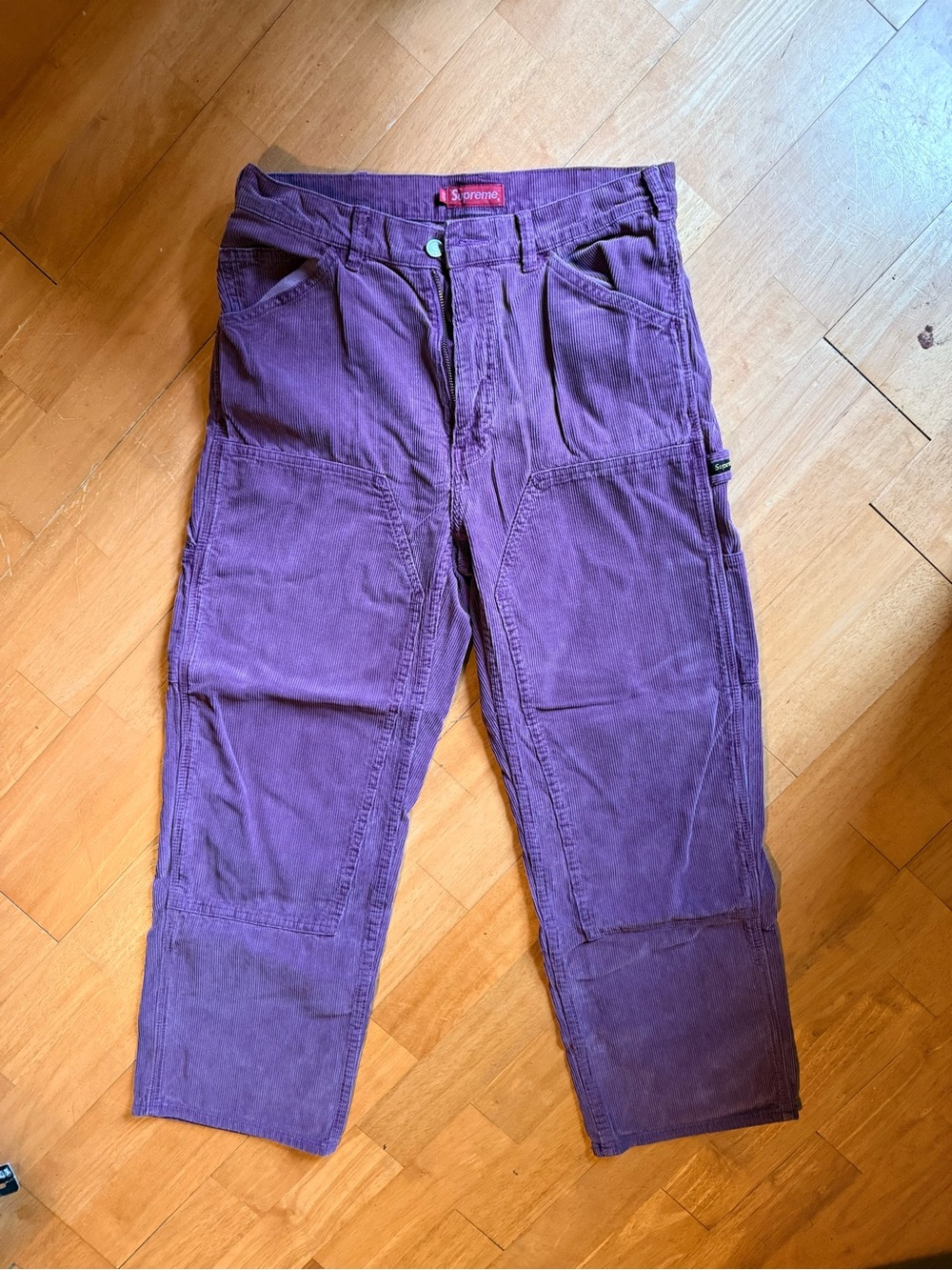 Supreme purple chord double knees